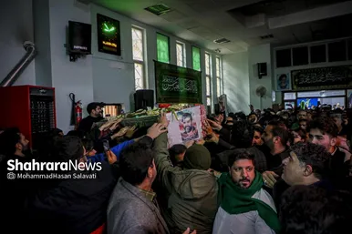 گزارش تصویری | مراسم وداع با پیکر شهید مدافع امنیت «مهدی ظریف» در مشهد