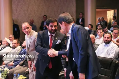 مراسم بدرقه تیم ملی فوتسال افغانستان در مشهد با حضور خداداد عزیزی