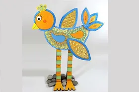 کاردستی |  نحوه ساخت پرنده کارتنی