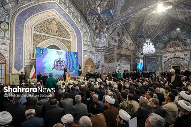 مراسم بزرگداشت شهدای خدمت در حرم مطهر رضوی
