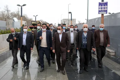 بازدید مسئولان شهری و استانی از اقدامات مدیریت شهری مشهد در بهار ۱۴۰۱