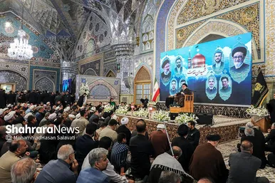 مراسم بزرگداشت شهدای خدمت در حرم مطهر رضوی