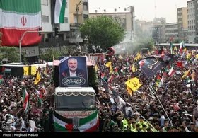 عکس&zwnj;هایی از مراسم تشییع پیکر شهید اسماعیل هنیه در تهران- ۲
