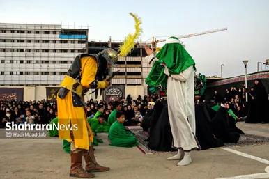 آیین خیمه سوزان عصر عاشورا در مشهد