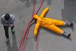 مسابقات عملیاتی ورزشی FCC (برج) آتش نشانی در مشهد برگزار شد + تصاویر