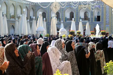 نماز عید قربان در حرم مطهر رضوی