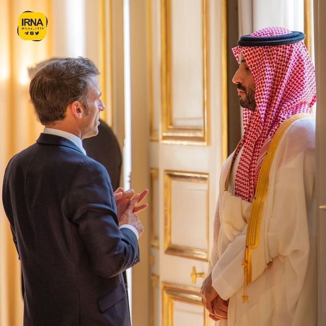 مکرون با بن سلمان در فرانسه دیدار کرد + تصاویر