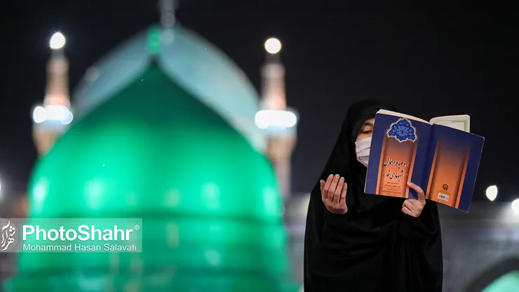 مراسم احیاء شب ۱۹ ماه مبارک رمضان در حرم مطهر رضوی
