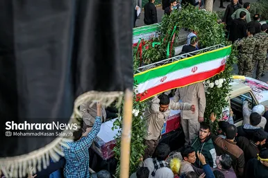 تشییع با شکوه ۳ شهید مدافع امنیت در مشهد