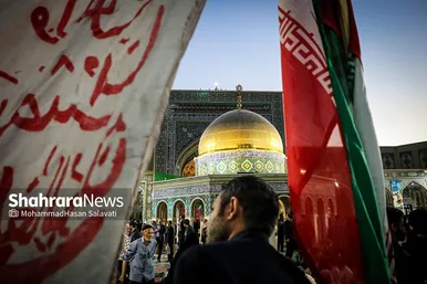 اجتماع همبستگی با جبهه مقاومت فلسطین در صحن قدس حرم مطهر رضوی