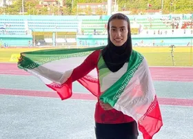 کسب طلای تاریخی دختر دونده ایران در قهرمانی آسیا