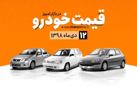 قیمت خودرو&zwnj;های داخلی و خارجی در بازار امروز ۹۸/۱۰/۱۲ +جدول
