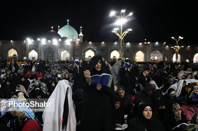 عکس| مراسم احیاء شب نوزدهم ماه رمضان در حرم مطهر رضوی (۱۱ فروردین ۱۴۰۳)