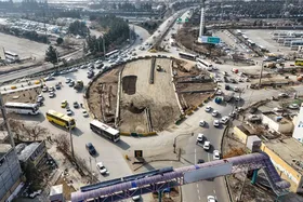 پیشرفت ۴۵ درصدی در احداث تقاطع غیرهم&zwnj;سطح انقلاب اسلامی مشهد