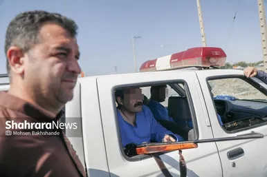 گزارش تصویری | بازسازی صحنه قتل در جاده شهرک صنعتی فردوسی مشهد