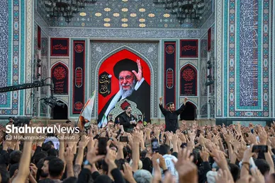 گزارش تصویری | آیین چهارپایه خوانی عصر شهادت امام رضا (ع) در حرم مطهر رضوی