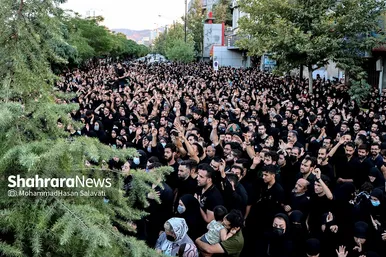 آیین خیمه سوزان عصر عاشورا در مشهد