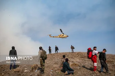 گزارش تصویری | عملیات مهار آتش‌سوزی مناطق کوهستانی روستاهای دلیر و الیت