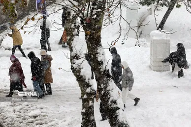 ایران زیباست | بارش برف در رشت