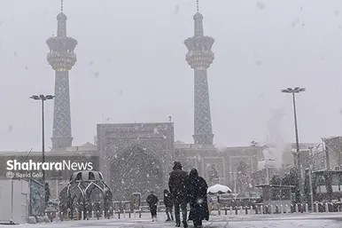گزارش تصویری | یک روز برفی در حرم مطهر امام رضا(ع) - ۲۱ بهمن ۱۴۰۳