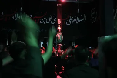 عزاداری شب هفتم محرم در محله گلشهر مشهد