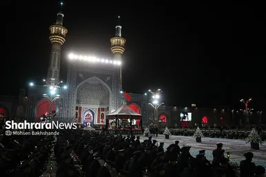 گزارش تصویری | مراسم خطبه خوانی شب عاشورا در حرم مطهر رضوی