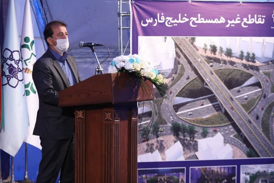 آغاز عملیات پروژه تقاطع غیر هم‌سطح خلیج فارس در مشهد