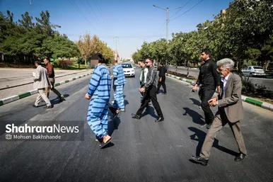 گزارش تصویری | صحنه شهادت ۲ بسیجی در مشهد بازسازی شد