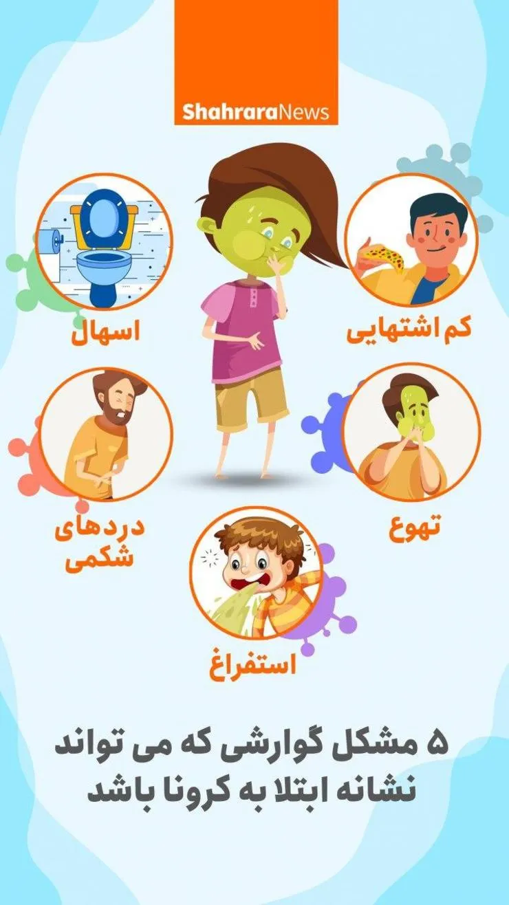 ۵ مشکل گوارشی که می‌تواند نشانه ابتلا به کرونا باشند