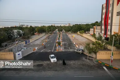 آیین بازگشایی معابر پادگان لشکر 77