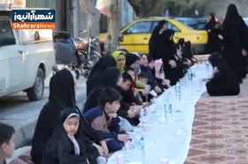 ویدئو | سفره&zwnj;های مهربانی در محله طلاب مشهد