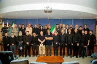 حضور هنرمندان و مدیران فرهنگی در آیین وداع با رهبر شهید در تئاتر شهر