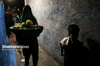 آیین سینی گردانی حضرت قاسم علیه السلام در شب هشتم محرم