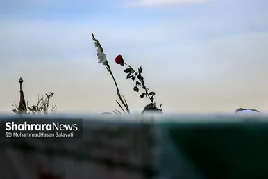 استقبال از پیکر مطهر ۱۲ شهید گمنام دفاع مقدس در فرودگاه هاشمی نژاد مشهد