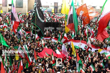 گزارش تصویری | راهپیمایی روز قدس ۱۴۰۴ در مشهد- ۴