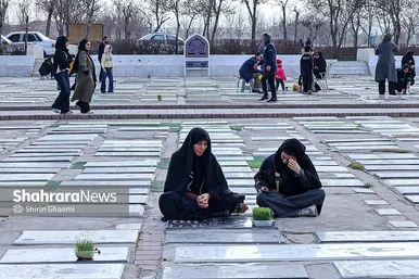 گزارش تصویری | زیارت اهل قبور در آخرین پنجشنبه سال