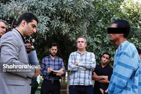 بازسازی صحنه قتل در سیزده&zwnj;به&zwnj;در توسط جوان مشهدی