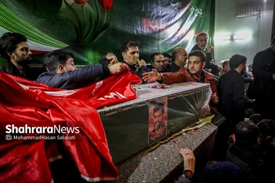 گزارش تصویری | مراسم وداع با پیکر شهید مدافع امنیت «مهدی ظریف» در مشهد