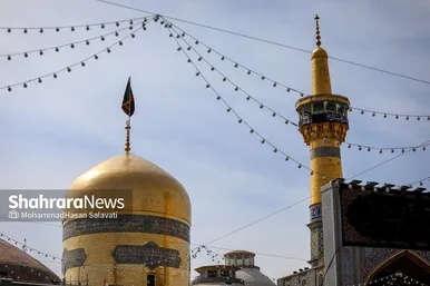 گزارش تصویری | لحظه تحویل سال در حرم مطهر امام رضا (ع)