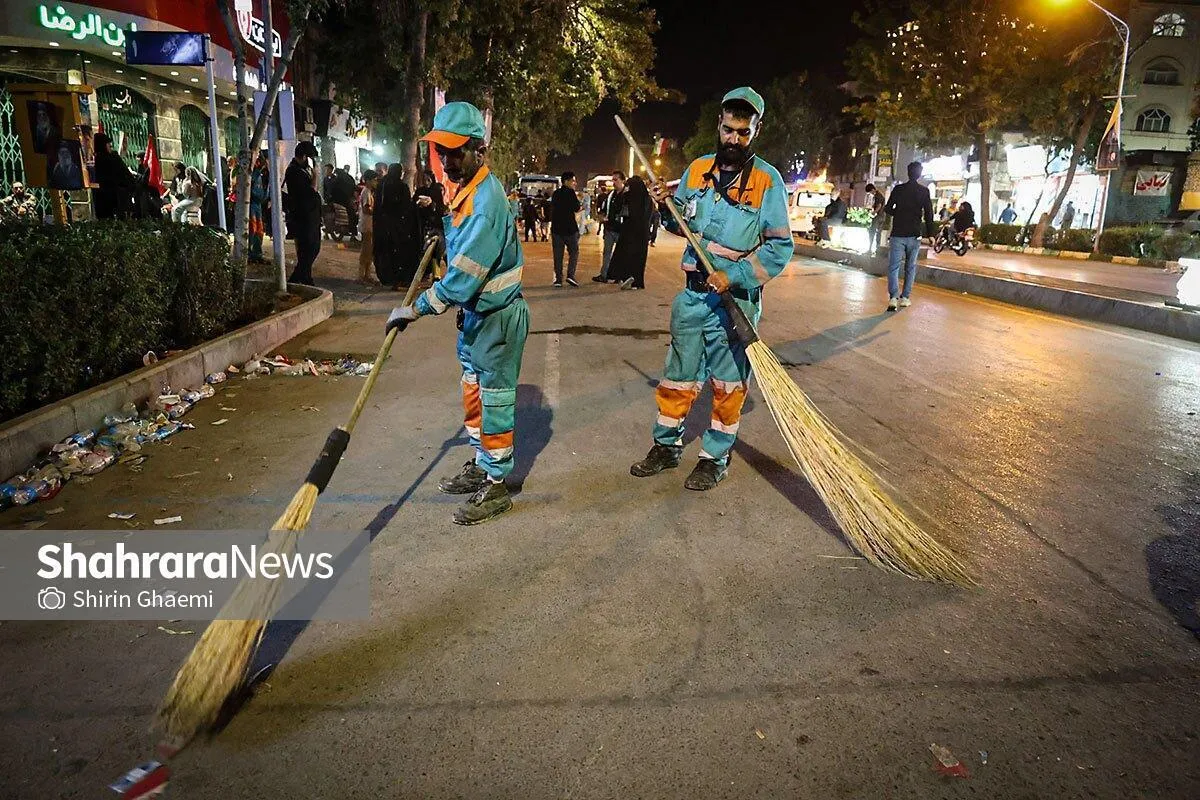 شهردار مشهد: تمیزی مشهد حاصل تلاش شبانه روزی پاکبانان است | خدمات شهری مشهد الگوی کشور است + فیلم