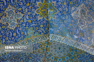 عکس‌هایی از ترک‌های مسجد سید اصفهان