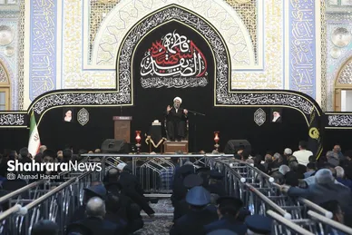 گزارش تصویری | آیین وداع با پیکر ۱۳ شهید گمنام در حرم مطهر رضوی