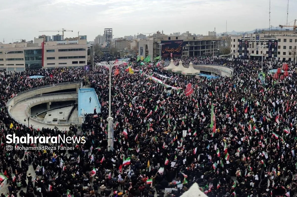 تصاویر ارسالی مخاطبان شهرآرانیوز از حال‌وهوای مشهد در راهپیمایی روز قدس ۱۴۰۴ + فیلم