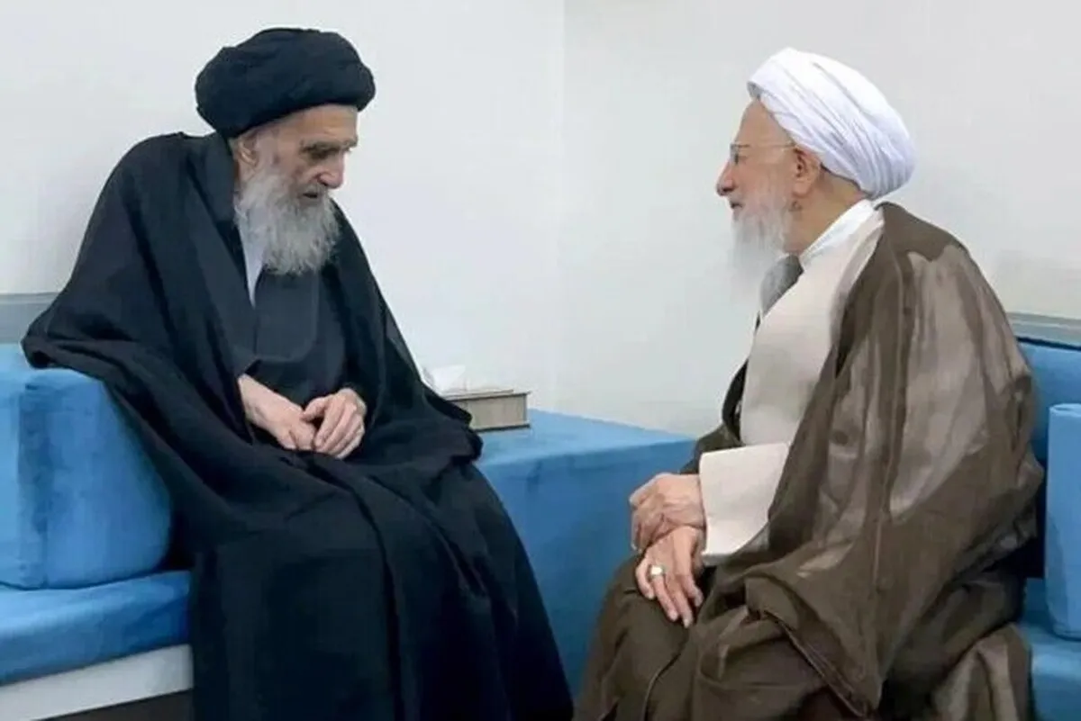 در دیدار آیت‌الله جوادی آملی با آیت‌الله سیستانی در نجف چه گذشت؟