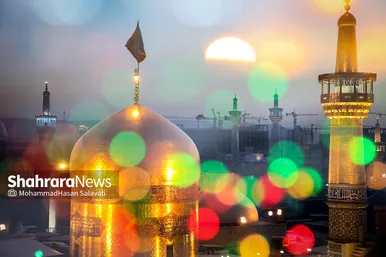 آیین نقاره نوازی حرم مطهر رضوی در آستانه میلاد امام رضا(ع)