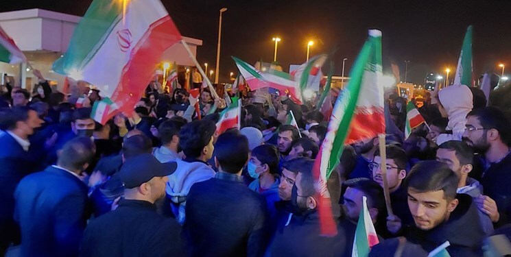 کاروان تیم ملی فوتبال ایران به وطن بازگشت + فیلم و تصاویر