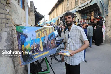 محمد چناری، نقاش خیابان‌های مشهد