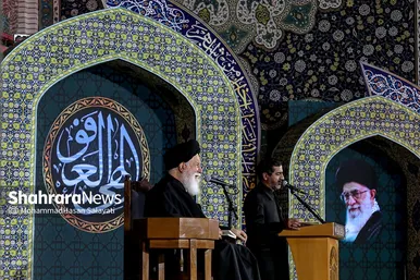 مراسم احیاء شب ۱۹ ماه رمضان در حرم مطهر رضوی