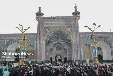 گزارش تصویری | مراسم تشییع پیکر ۸ شهید اقتدار ایران اسلامی در مشهد (۱۳ اسفند ۱۴۰۴)