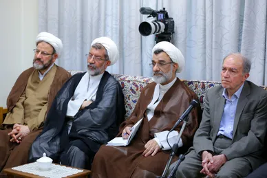 دیدار اعضای هیئت‌علمی پنجمین کنگره جهانی حضرت‌رضا(ع) با رهبر معظم انقلاب